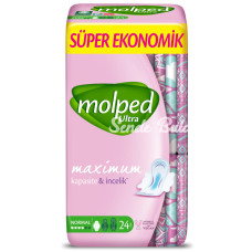 Nessiworld Molped Ultra Hijyenik Anatomik Ped Normal Süper Eko 24 Adet