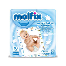 Nessiworld Molfix Bebek Bakım Örtüsü 60x60 10 Adet Nessiworld Molfix Bebek Bakım Örtüsü 60x60 10 Adet