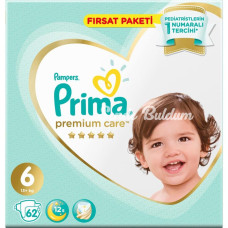 Nessiworld Prima Premium Care Bebek Bezi Fırsat Paketi 6 Beden 62 Adet
