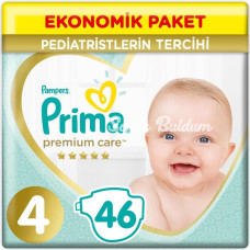 Nessiworld Prima Premium Care Bebek Bezi Ekonomik Paket 4 Beden 46 Adet