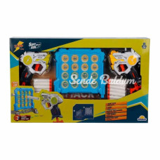 NessiWorld 3574 Zapp Toys Hedef Tahtalı Sünger Dart Atan Silah Seti Sunman