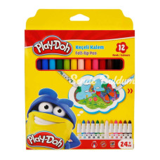 Nessiworld PlayDoh Keçeli Kalem 12 Renk Karton Kutu