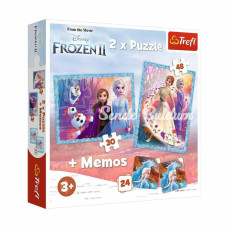 PUZZLE90814 2IN1 Frozen II Çocuk Puzzle