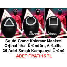 Nessiworld   Squid Game Maskesi 3 Model Toplam 30 Adet İthal Orjinal A Kalite Maske  Kampanya Ürünü