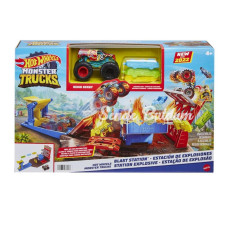 Nessiworld HFB12 Monster Trucks Patlama İstasyonu Oyun Seti  Hot Wheels Monster Trucks