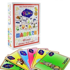 Nessiworld PlayWood Eğitici Resimli Bilgi Kartları Harfler 26