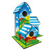 5269 Kumtoys Boyanabilir 3lü Kuş Evi  Bird House