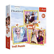 PUZZLE34847 Frozen II 3IN1 Puzzle