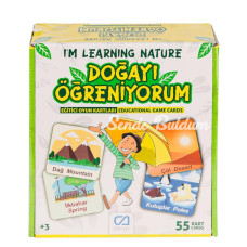 Nessiworld CAEGT5053 Doğayı Öğreniyorum Eğitici Oyun Kartları Ca Games