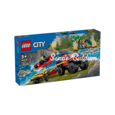 Nessi World 60412 LEGO® City 4x4 Kurtarma Botlu İtfaiye Kamyonu 301 parça +5 yaş