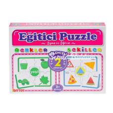 Nessiworld 7194 Çark Puzzle Renkler Şekiller Dıytoy