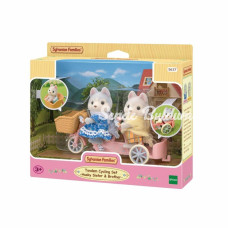 Nessi World 5637 Sylvanian Families Tandem Bisiklet ve Haskiler +3 yaş