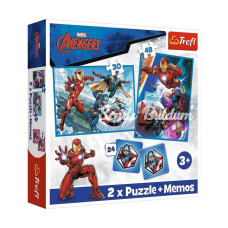 PUZZLE93333 2W1 Marvel The Avengers Çocuk Puzzle