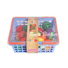 URT007SPT001 Kesilebilen Meyve ve Sebze Sepetli 42 Parça Birlik