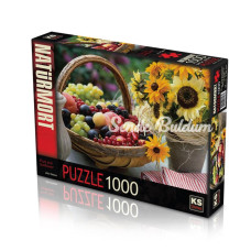 11227 Meyve ve Ayçiçeği 1000 Parça Puzzle KS Puzzle