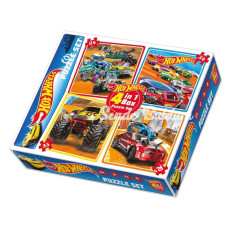 1895 DıyToy 4ü1 arada Puzzle Set Hot Wheels / 24+35+54+70 Parça Puzzle 1895 DıyToy 4ü1 arada Puzzle Set Hot Wheels / 24+35+54+70 Parça Puzzle