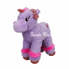 1511 Unicorn Renkli Peluş At 28 cm