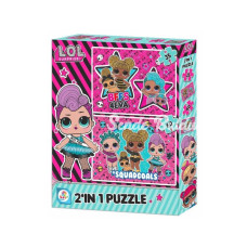 LOL7583 Laço Kids L.O.L. 2li Puzzle / 35+60 Parça Puzzle