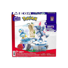 HKT20 MEGA™ Pokémon™ Piplup ve Sneasel Kış Macerası Seti 183 parça + 7 yaş