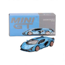 Nessiworld Mini GT 1:64 Lamborghini Sian FKP 37 Blu Aegir