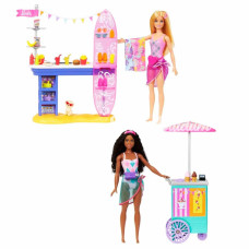 Nessiworld Barbie Brooklyn ve Malibu Bebekleri Oyun Seti HNK99