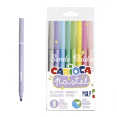 Nessiworld Carioca Pastel Süper Yıkanabilir Keçeli Boya Kalemi 8li