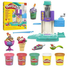 Nessiworld G0028 PlayDoh Gökkuşağı Dondurma Makinesi Oyun Seti+3 yaş
