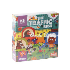 Nessiworld   PRS 32702 The Traffic Rush Pre School Puzzle 12 Parça