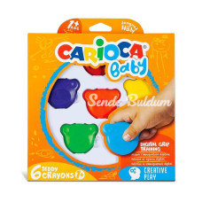 Nessiworld   Carioca Baby Teddy Crayons 6lı