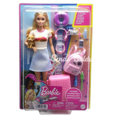 HJY18 Barbie Seyahatte Bebeği ve Aksesuarları