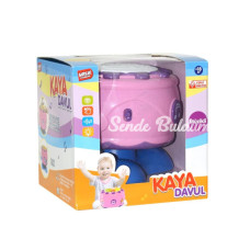 URT00902 Pilli Işıklı Kaya Davul Pembe / +18 ay