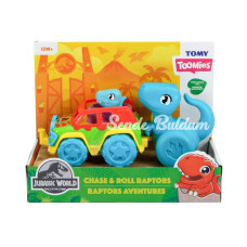 73251 Tomy  Jurassic World Dino ve Renkli Araç  Toomies +12 ay