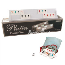 1010211 Platin Plastik Okey Takımı Starokey
