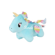 Nessiworld 5018 Kadife Mavi Unicorn My Friend Toys
