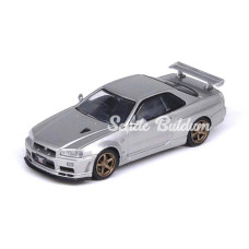 Nessiworld  1/64 Nissan Skyline GTR VSpec Il Silver IN