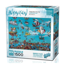 Nessiworld 22024 Flying Above The City 1500 Parça Puzzle KS Puzzle