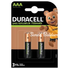 Nessiworld Duracell Şarj Edilebilir Pil 2Li AAA 750 mAh Nessiworld Duracell Şarj Edilebilir Pil 2Li AAA 750 mAh