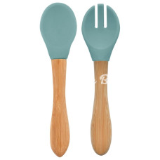 Nessiworld  Mama Kaşığı ve Çatal Seti Aqua Green