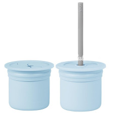 Nessiworld Pipetli Silikon Bardak Seti Mineral Blue / Powder Grey Nessiworld Pipetli Silikon Bardak Seti Mineral Blue / Powder Grey