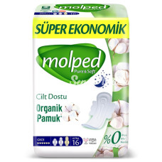 Nessiworld Molped PureveSoft Gece Ped Süper Eko 16 Adet