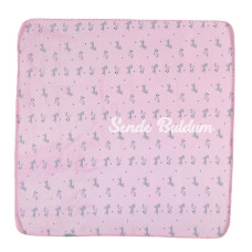 Nessiworld   Happy Zebra Land Fluffy Bebek Battaniye 64529 Pembe