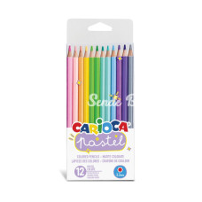 Nessiworld Carioca Pastel Renk Kuru Boya Kalemi 12Li