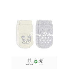 Nessiworld Bistyle Hayvan Figürlü Kaymaz Soket Çorap 2Li BS10104 Gri Ekru Nessiworld Bistyle Hayvan Figürlü Kaymaz Soket Çorap 2Li BS10104 Gri Ekru