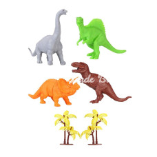 Nessiworld 713 Toy Play 6 Parça Dinozor Figür Seti 1418 cm