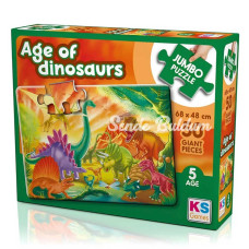 Nessiworld KS Games The Age Of Dinosaurs Jumbo Puzzle 50 Parça