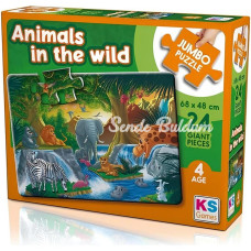 Nessiworld KS Games Animal In The Wild Jumbo 24 Parça Puzzle