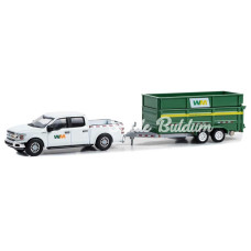 Nessiworld Greenlight 1/64 2018 Ford F150 XLT with DoubleAxle Dump