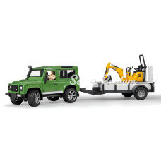 Nessiworld Bruder Land Rover Arazi Aracı Ve Jcb Mini Kazıcı BR02593