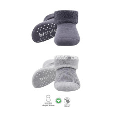 Nessiworld Bistyle Çemberli Kaymaz Havlu Soket Çorap 2Li BS10503 GriAntrasit Nessiworld Bistyle Çemberli Kaymaz Havlu Soket Çorap 2Li BS10503 GriAntrasit