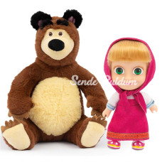 Nessiworld NessiWorld Masha ile Koca Ayı 20 Cm Peluş 12 Cm Bebek MHA21000 NessiWorld